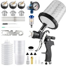 Lvlp Gravity Feed Paint Spray Gun 1.31.72.0mm 650ml Nozzles Auto Car Painting