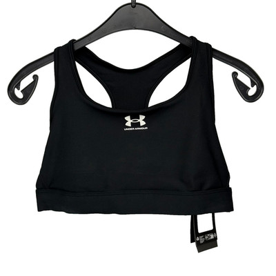 Under Armour Damen Sport-BH UA Authentics Mid Padless Schwarz Größe L