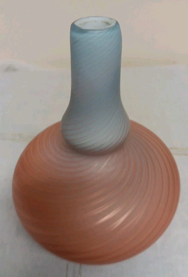 Antik Stevens & Williams England Northwood POMPEIAN SWIRL Uran Liebhaber GLAS - Bild 2 von 4