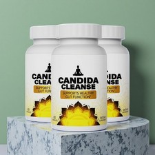 3 Pack Candida Cleanse 120 Capsules - Gut & C...