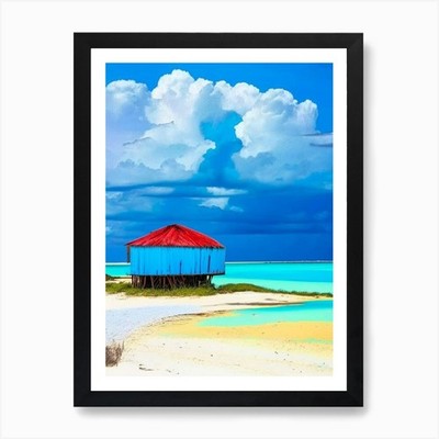 Bazaruto Archipelago Mozambique Pop Framed Wall Art Poster Canvas Print Picture