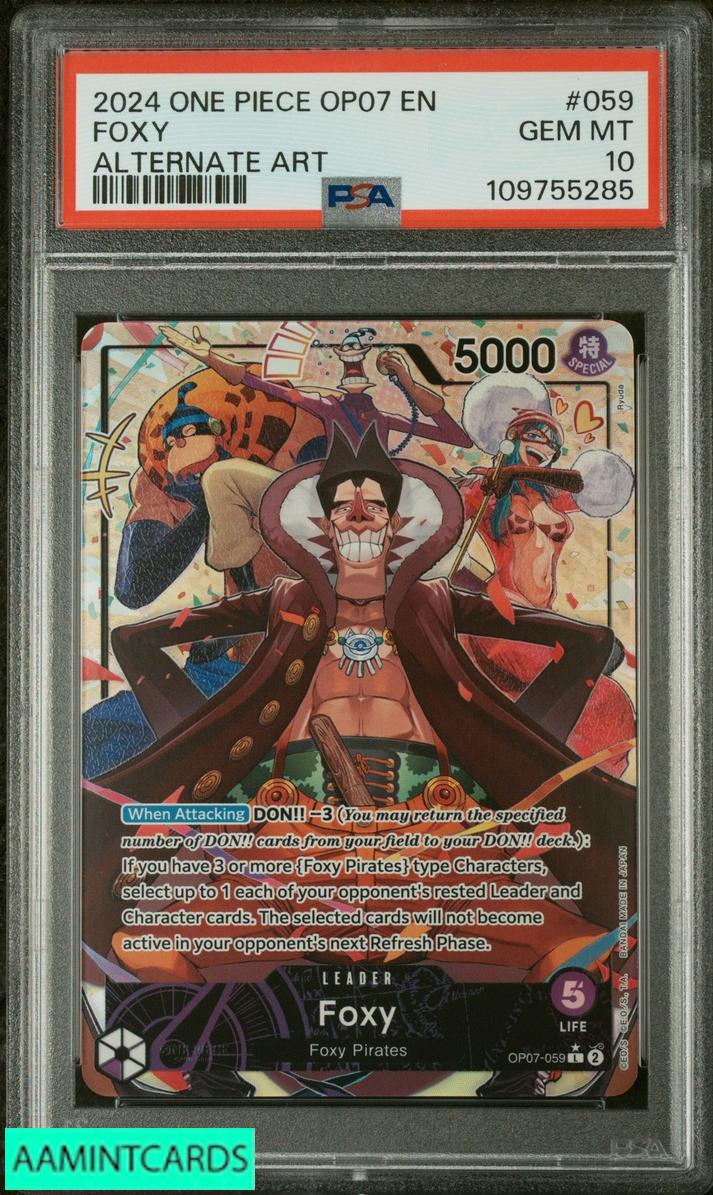 ラフレシア ホロカード HP40 Foxy (059) (Parallel) OP07-059 500 Years in the Future Foil for