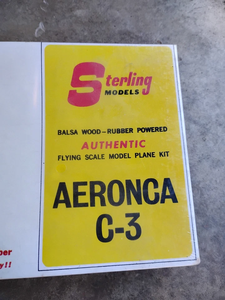 Sterling Models A25 AERONCA C-3 Balsa Plane Kit New Sealed - Image 2 of 4