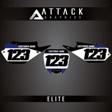 Attack Graphics Elite Number Plate Backgrounds For Yamaha YZ250F Monster Energy