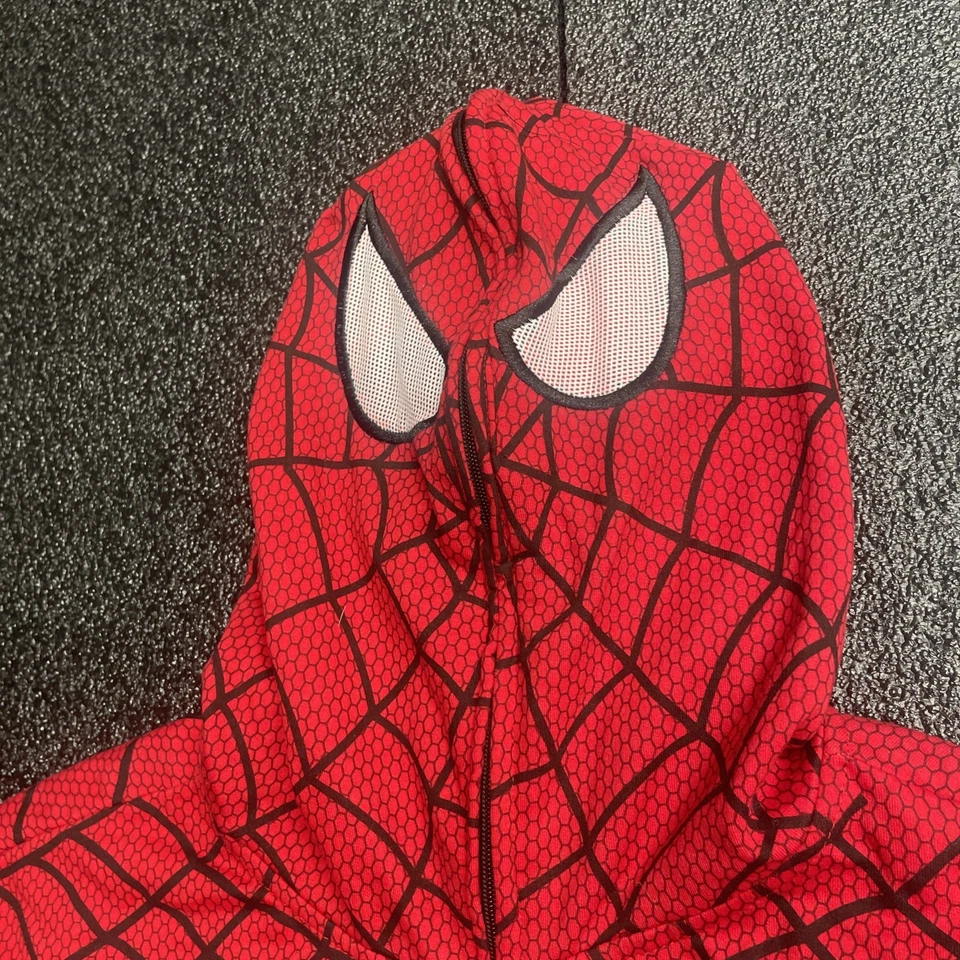 Винтажная мужская куртка с капюшоном Mad Engine The Amazing Spiderman 2XL маска Marvel на молнии - Изображение 3 из 4