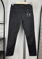 Vivienne Westwood Anglomania Black grey big logo jeans sz 27