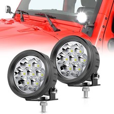 OFFROADTOWN 3.5Inch 80W Round LED Lights 2PCS Offroad Driving Lights LED Pods Li