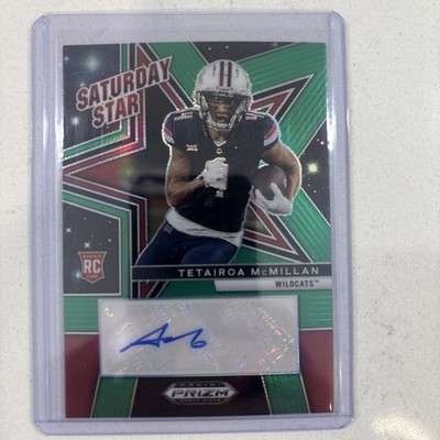 Panini 2025 Green Prizm Draft Tetairoa McMillan  Auto Plus 4 Cards Lot 8