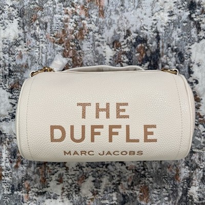 Marc Jacobs Mini Leather  The Duffle Bag Shoulder Strap Cream NWT
