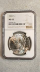 1924 P Peace Dollar NGC MS62 UNCIRCULATED $1 Coin BUY IT NOW!