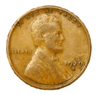 1929 S Lincoln Cent GOOD (G) to VERY GOOD (VG) Circulated Condition Copper Penny