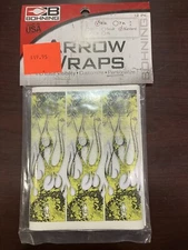 Bohning 501001YRF Blazer Yellow Rust Flame 12-Pack 4" Arrow Wrap Standard Size