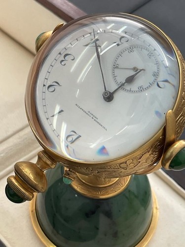 Vacheron Constantin Geneve Antique Nautical Table Stand Ball Clock Desk Clock - Picture 7 of 14
