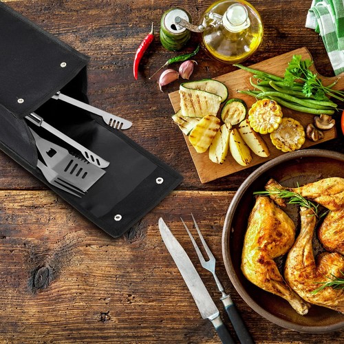 Grill Utensil Storage Bag Bbq Tool Storage Bags Barbecue Hardware Tool Grill Ute - Picture 3 of 7