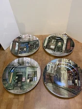 Sakura Restaurant Row Cafe City Streets Salad Plates 8 1/4" Set of 4