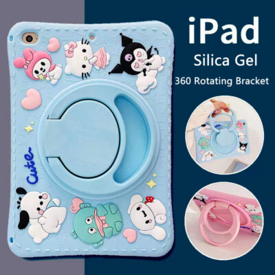 For Apple iPad 5/ My Melody Pochacco Silica Gel 360 Rotating