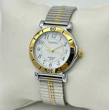 Women's CARRIAGE Classic Two-Tone Classic Dress/Casual Watch, Indiglo, 28mm