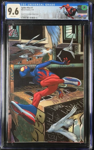 Spider-Man 7 Ramos Virgin 2nd Print 1:25 1st Spider-Boy NYC Label CGC Graded 9.6