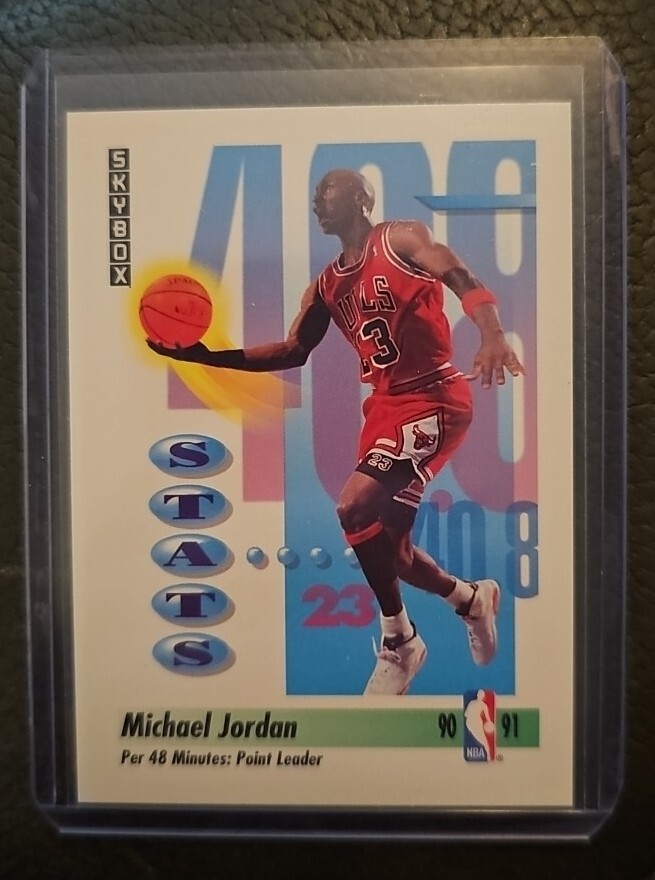 Michael Jordan - Skybox 1991-92 Stats Point Leader Chicago Bulls 307