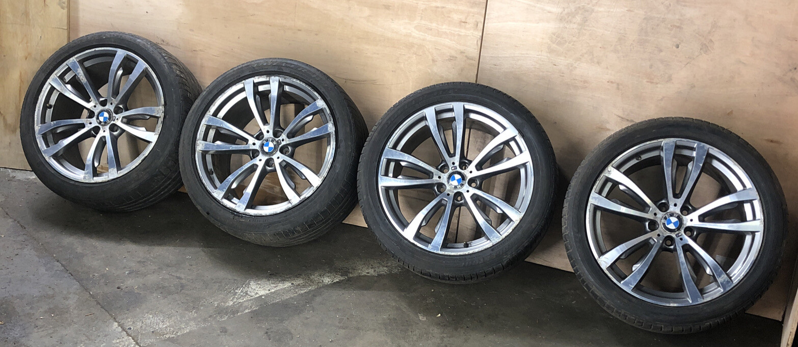 BMW X5 X6 F15 F16 M SPORT 469M DIAMOND CUT  20” ALLOY WHEELS SET ONLY NO TYRES