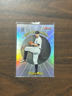 2018 Bowman's Best Refractor Casey Mize Baseball Card #98BP-CM