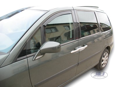 ClimAir - Déflecteurs Latéraux Fumés Pour Peugeot 208 II (2019-) - Améliore L'aération, Réduit Le Bruit Et La Pluie