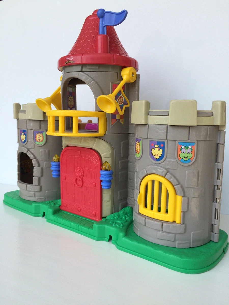 Fisher Price Little People Lil Kingdom Castle Trumpet Sound Lights Pretend Toy