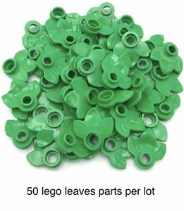 Lego 50 Bright Green Plants Leaf 