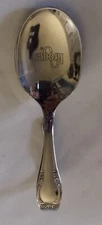 Oneida Oneidacraft Deluxe Stainless Chateau  Curved Handle Baby Spoon "Kroger"