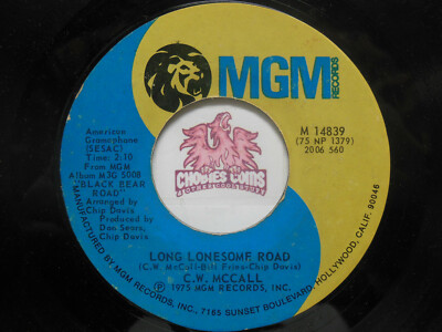 C.W. McCall: Convoy / Long Lonesome Road, 45 RPM VG (P6)