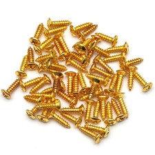 100Pcs Pickguard Mounting Screws for Strat Tele Guitar Bass Gold Color