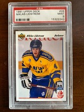 1991 Upper Deck #26 Niklas Lidstrom Rookie PSA 9 MINT Detroit Red Wings