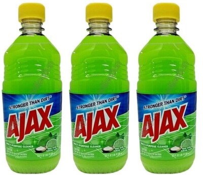 (LOT 3 Bottles) Ajax LIME w/ Baking Soda All Purpose Cleaner 16.9 oz Ea Bottle