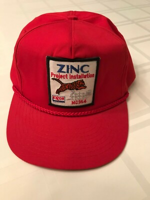 Vintage Exxon Zinc Project Cap/Hat, Never Been Worn, Great Condition
