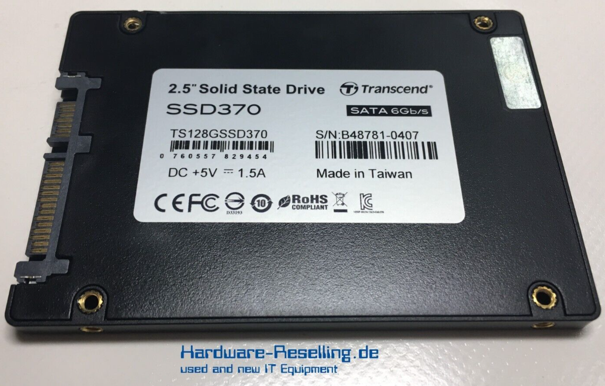 Transcend 128GB SSD SATA INCH 6Gbps SSD370 TS128GSSD370 UK