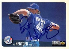 Pat Hentgen autographed Baseball Card Toronto Blue Jays, FT 1996 Upper Deck #743