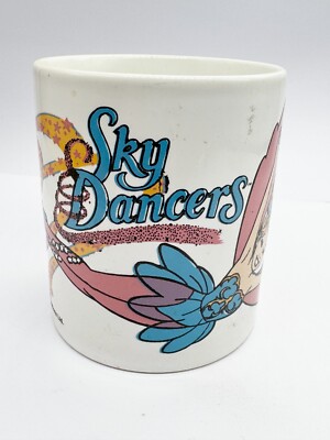 VINTAGE SKY DANCERS STAFFORDSHIRE MUG TASSE - WERBUNG