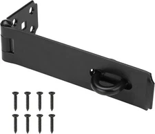 SANKINS 7-1/2" Heavy Duty Door Lock Hasp Latch, 1/8" Thicker Iron Gate Hasp... 