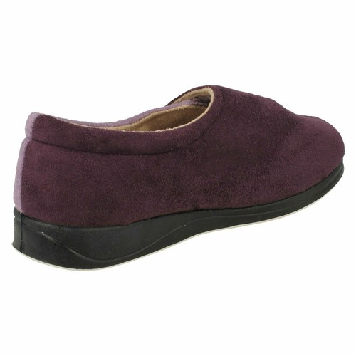 Pantuflas de gancho y correa de bucle para damas almohadillas ajuste ancho EE - Imagen 42 de 98