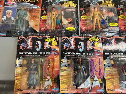 ~ LOT OF 25 STAR TREK ACTION FIGURES by PLAYMATES (GENERATIONS, VOYAGER, DS9 +) - Picture 9 of 17