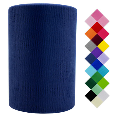 Tulle Fabric Roll | 6''x100 Yards | Polyester | Wedding, Party, Decorations, Tutu