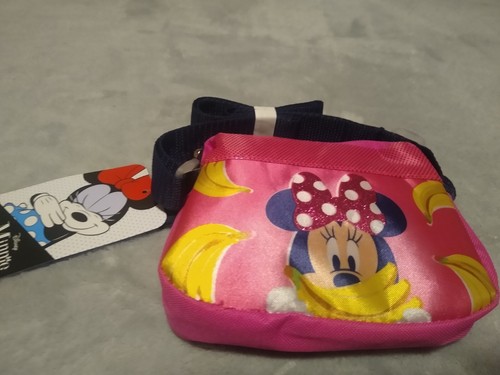 Disney Minnie Mouse 6" Cross-body Bag Handbag Pouch Purse Shoulder Bag Pink ~NEW - Picture 5 of 7