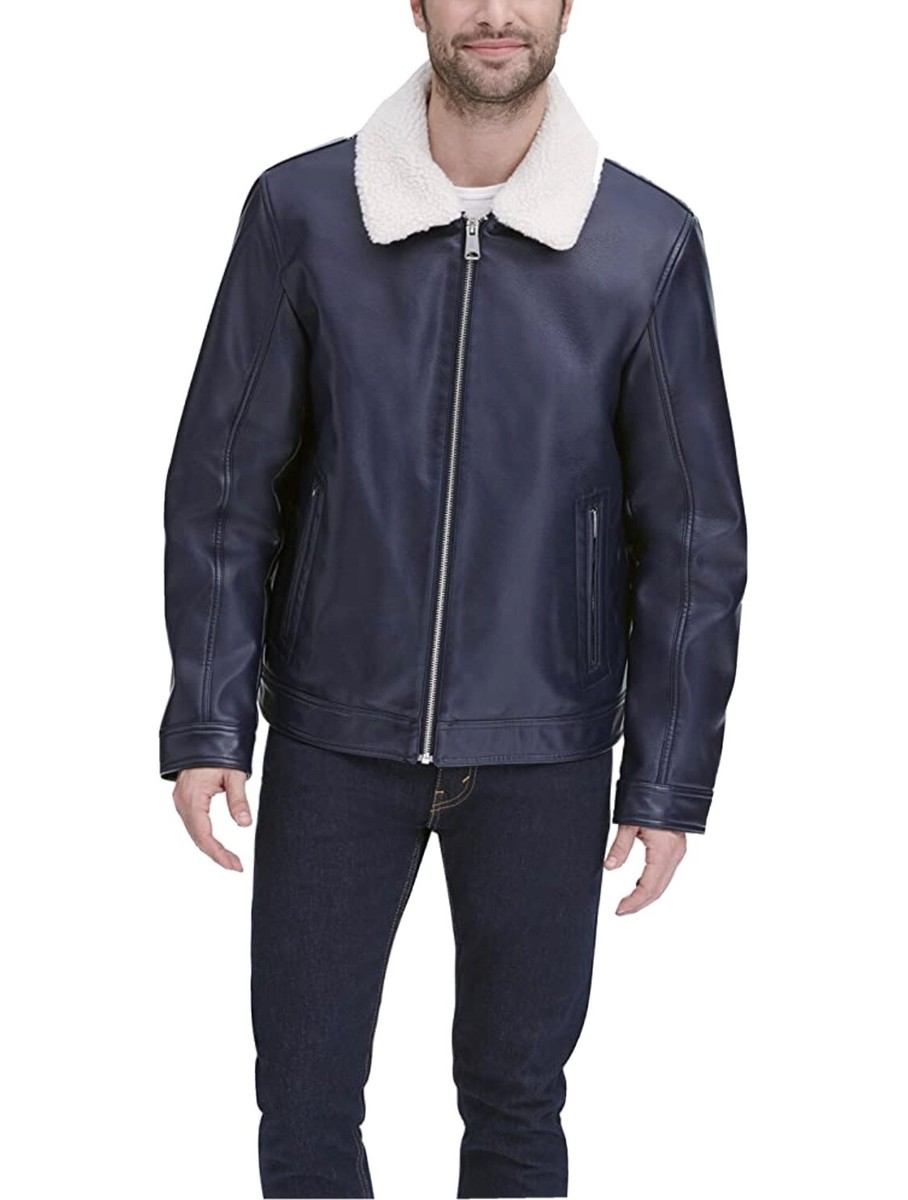 Tommy Hilfiger Men's Classic Faux Leather Jacket With Removable