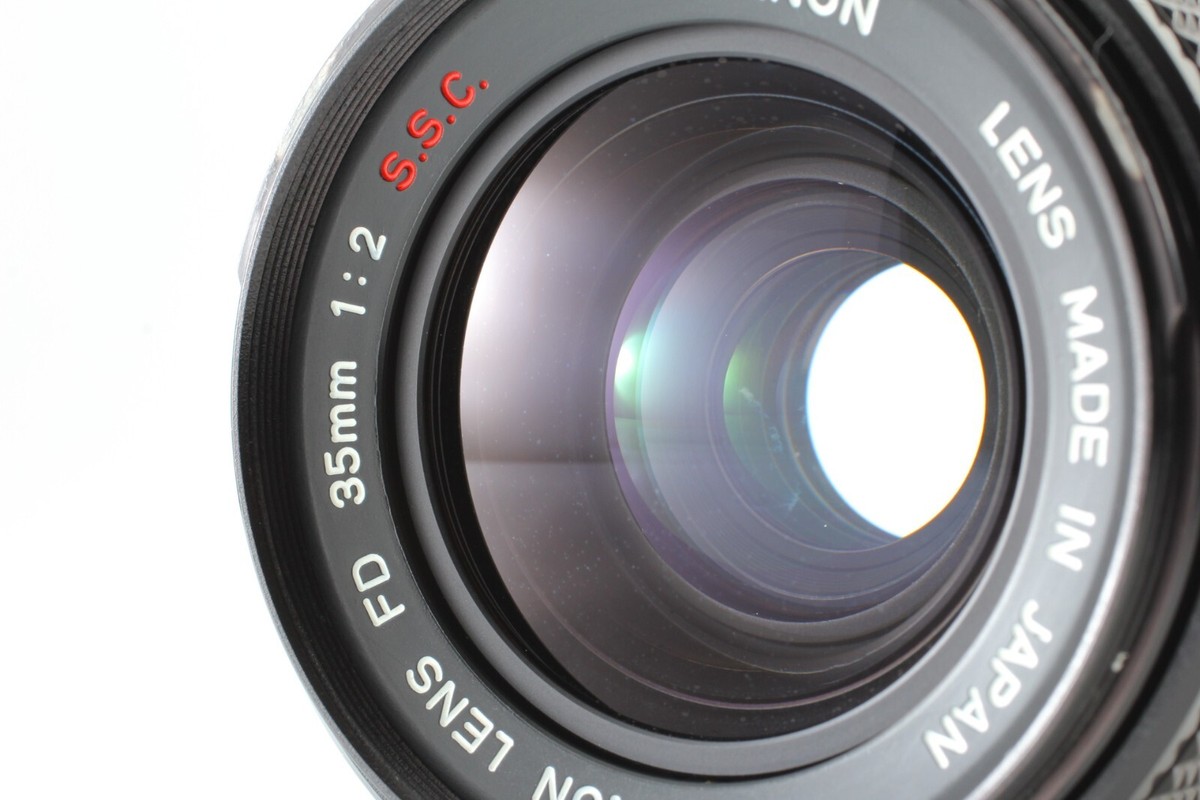 N Mint w/ Hood】 Canon FD 35mm F2 SSC S.S.C. Wide Angle MF N Mint w/ Hood】 Canon FD 35mm F2 SSC S.S.C. Wide Angle MF