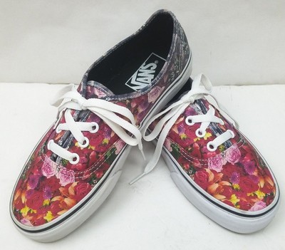 vans flower print shoes