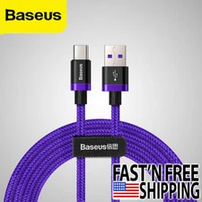Baseus 5A USB Type C Cable 40W Flash Charge Samsung Type C Phones