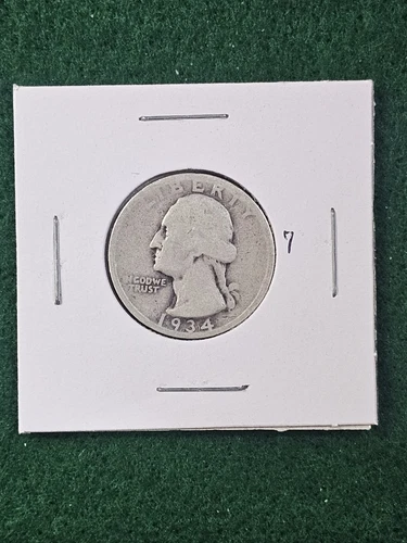 Circ - 1934 D - Silver Washington Quarter -  Add It To Your Collection!