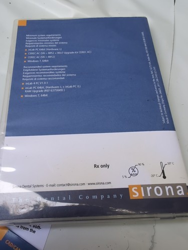 Sistema de imágenes dentales SIRONA SW InLab 4.2 Cad Cam con licencia - Imagen 8 de 8