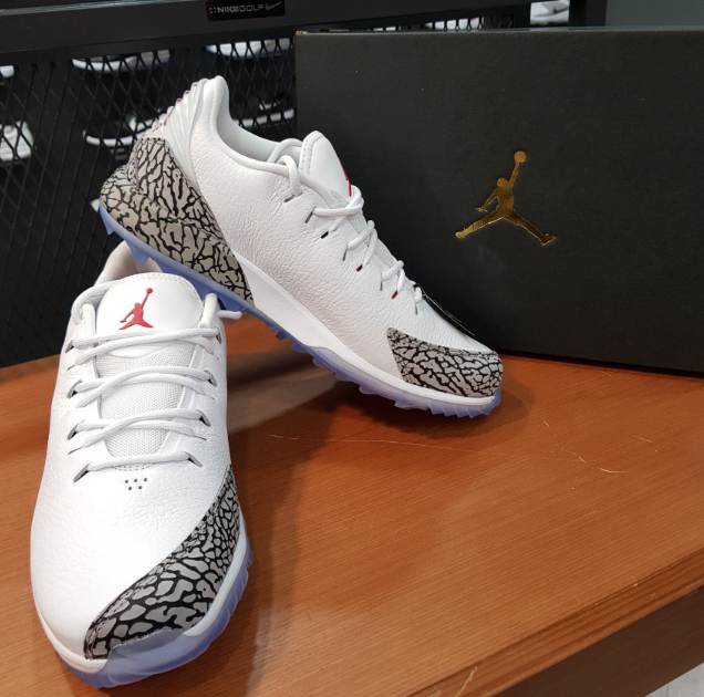 Nike Jordan ADG White Cement Shoes Golf Shoes AR7995-100 Size 8 | eBay