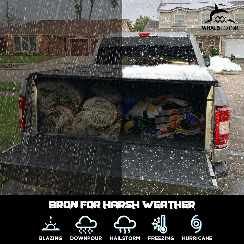 Cubierta rígida plegable de 5 pies para caja de camioneta Honda Ridgeline 2017-2025 impermeable Foto 4 de 4